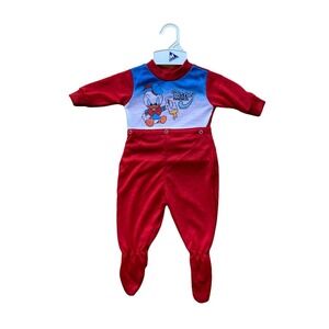 Vintage NOS Lullaby Land Disney Babies 9 Months Pajamas Donald Duck